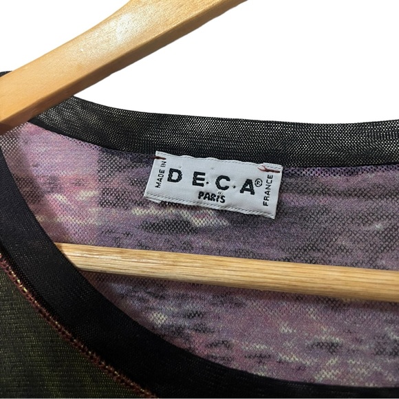 Deca Paris Mesh Grunge Shirt - Picture 2 of 6